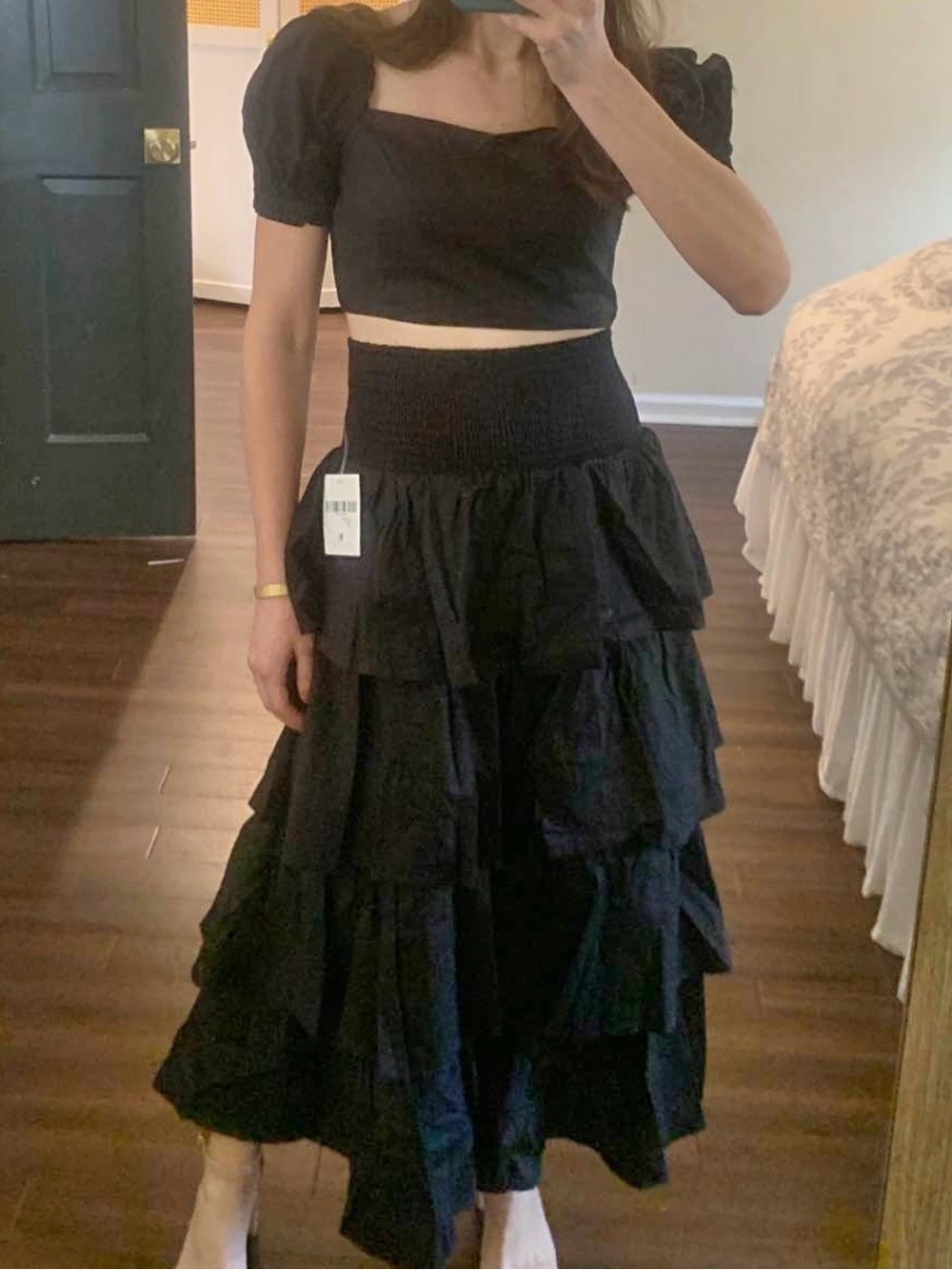 Forever 21 Black Tiered 2 piece set